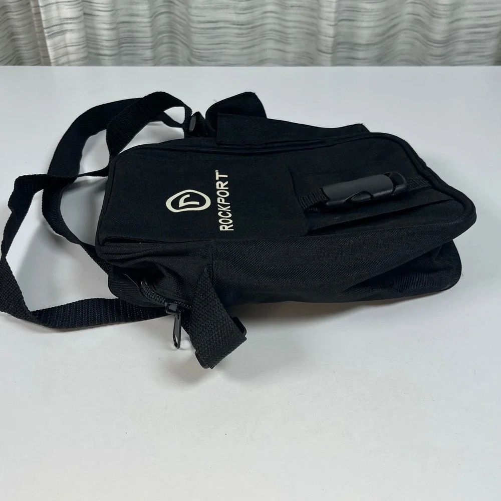 Rockport Crossbody Bag Black Small Canvas Utility Messenger